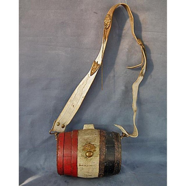 Antique French second Empire Napoleon III Cantinière Tonnelet Canteen