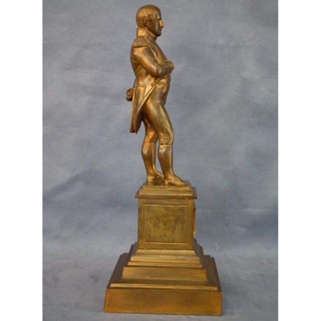 Antique Large Gild Bronze Sculpture of Emperor Napoleon Bonaparte