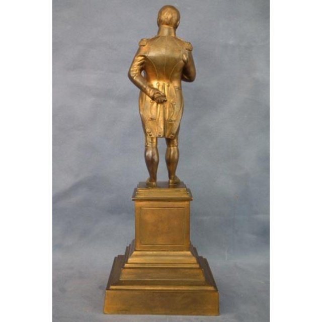 Antique Large Gild Bronze Sculpture of Emperor Napoleon Bonaparte