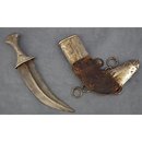 Antique Jambiya Silver Arab Islamic Dagger Arabic 18th century