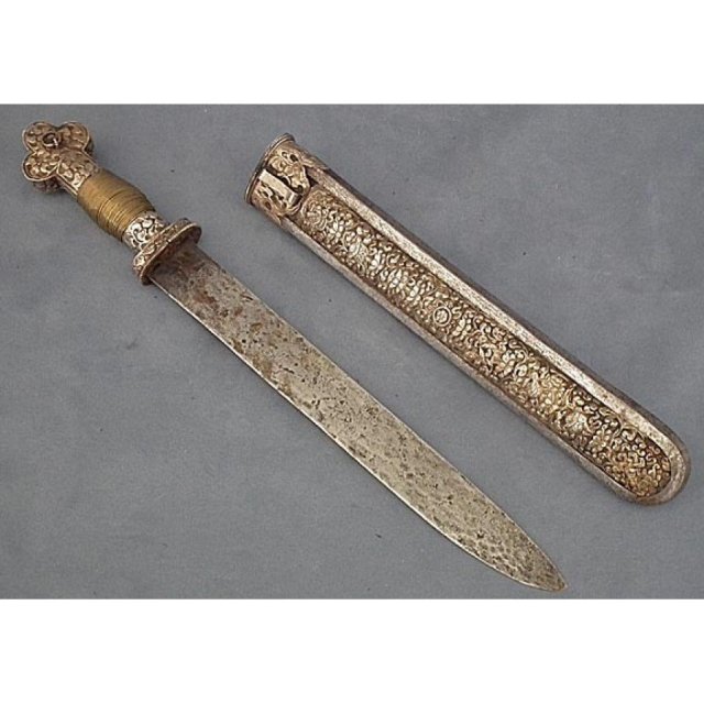 Antique Tibetan Silver Sword 18th century Tibet