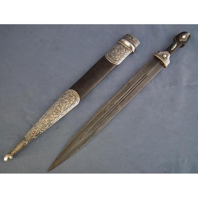 Antique Russian Cossack Caucasian Dagger sword Kindja