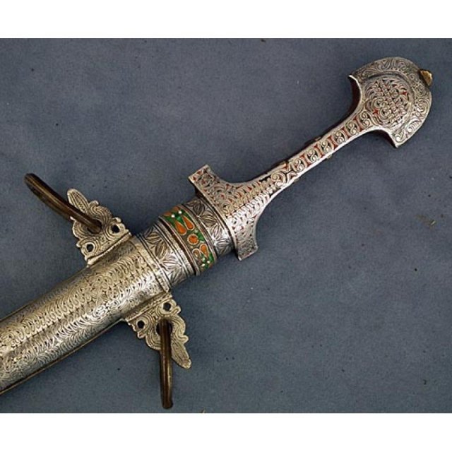 Antique Moroccan Koummaya Islamic Dagger Jambiya 19th c