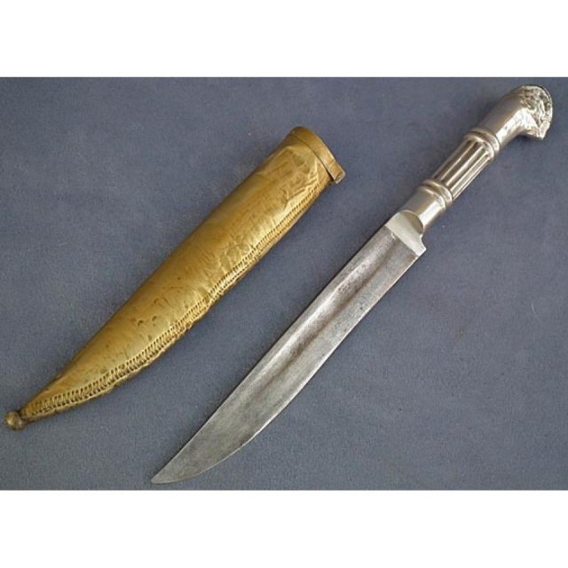 SOLD Antique Turkish Ottoman Balkan Dagger Bichaq 19th c