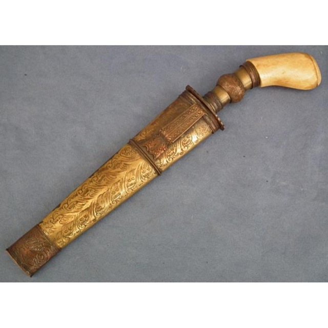 Antique Philippine Muslim Moro Islamic Dagger Punal 19th c