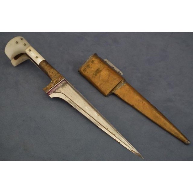 SOLD Indo Persian Islamic Afghan Dagger Pesh kabze Choora
