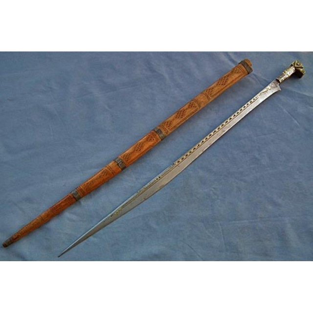 Antique Islamic Sword Moroccan Algerian Flyssa 19th c