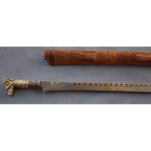 Antique Islamic Sword Moroccan Algerian Flyssa 19th c
