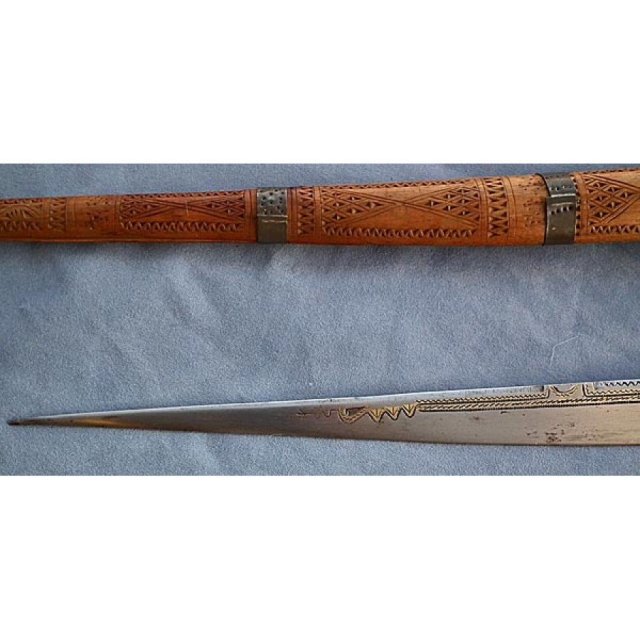 Antique Islamic Sword Moroccan Algerian Flyssa 19th c
