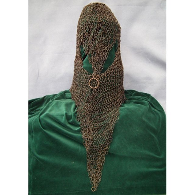 Antique Kula Zirah Indo Persian Islamic Chainmail Helmet 17th century