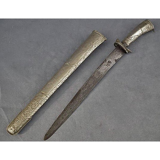 Antique Indonesian Javanese Sword Pedang Lurus 19th c