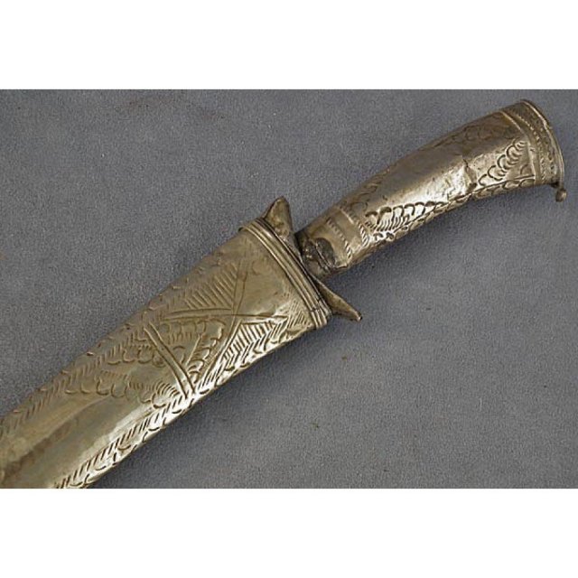 Antique Indonesian Javanese Sword Pedang Lurus 19th c
