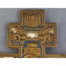 Antique 19th century Russian orthodox Brass and Enamel Cross