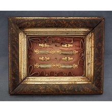 SOLD Large Antique Reliquary St. Joseph, St. Pierre, Ab. St. Zotique, Ste.Placide,M.