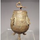 Antique Indian Bronze Jar 19th Century India