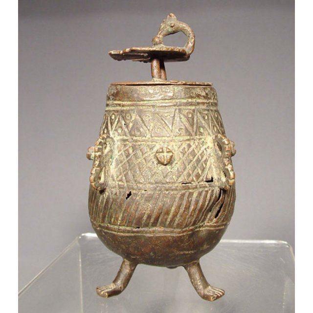 Antique Indian Bronze Jar 19th Century India