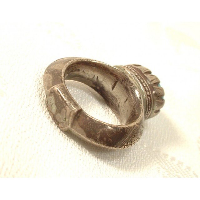 Antique Islamic Timurid Silver Ring 14th c