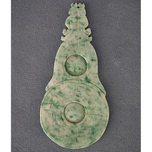 Antique Chinese Qing Dynasty Jade Pendant in the form of Bi - Pi