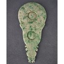 Antique Chinese Qing Dynasty Jade Pendant in the form of Bi - Pi