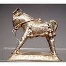 Antique Indian Silver Horse Of Shiva 18th - 19th c
