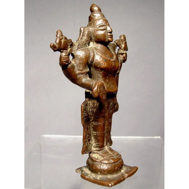 SOLD Indian Bronze figure of Vishnu 17th century