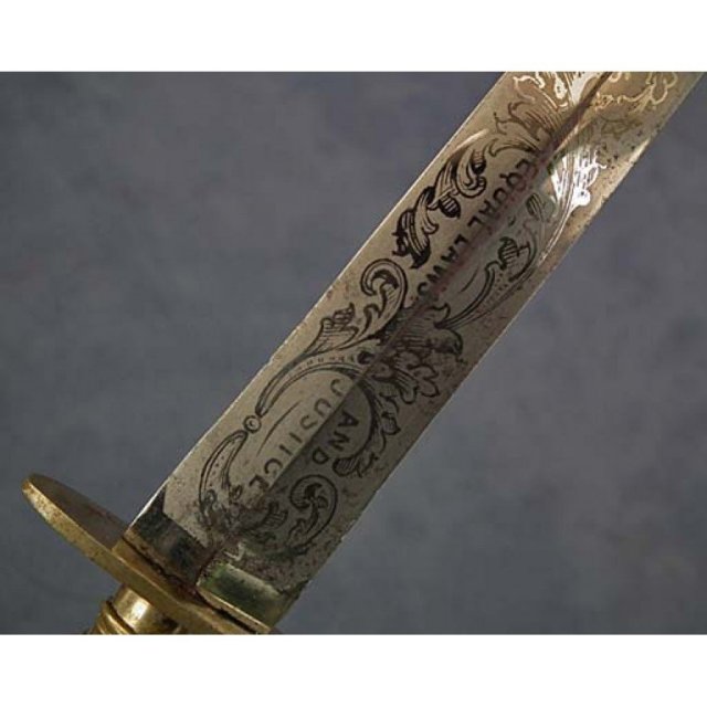Antique Civil War American Bowie Knife