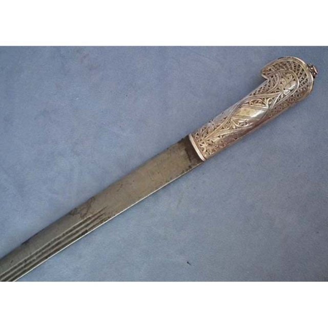 Antique Islamic Arab Yemeni Sword Saif in form of Shashka