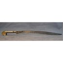 SOLD Antique Silver Turkish Ottoman Islamic Sword Yatagan Yataghan