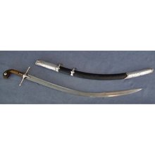Rare Antique Turkish Ottoman Sword Kilij with 17th century Blade Damascus steel Wootz