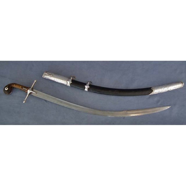 Rare Antique Turkish Ottoman Sword Kilij with 17th century Blade Damascus steel Wootz