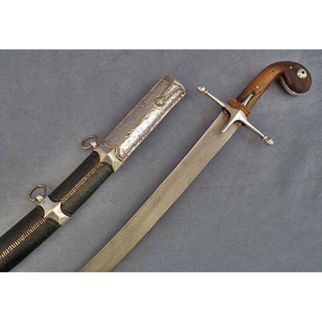 Rare Antique Turkish Ottoman Sword Kilij with 17th century Blade Damascus steel Wootz