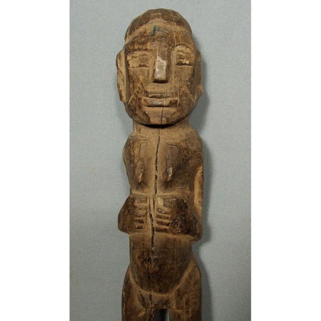 Antique African Carved Wood Sculpture Figure