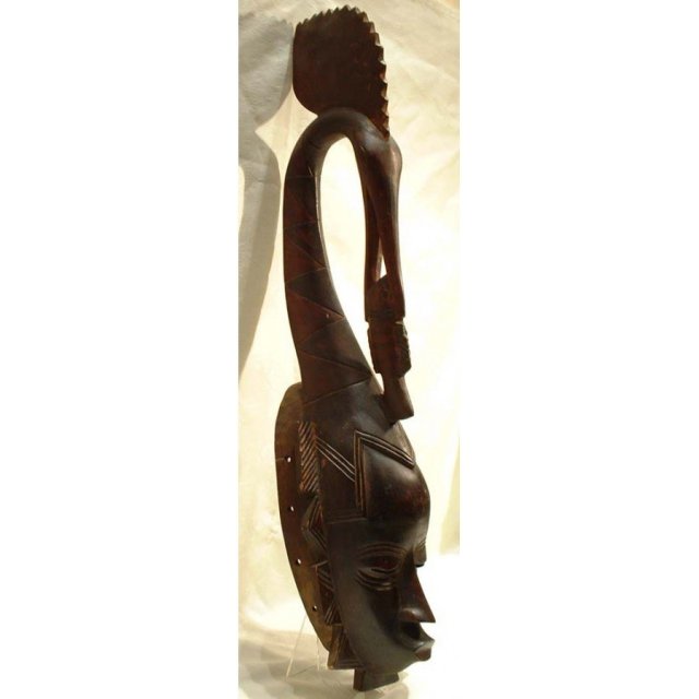 SOLD Old African Wooden Mask Ivory Coast