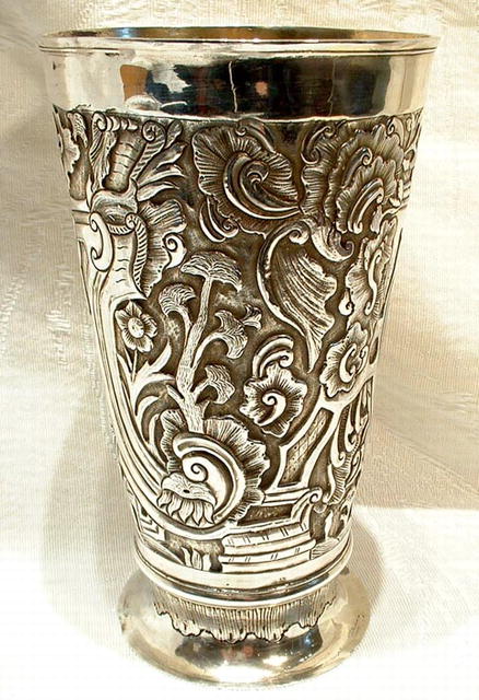Antique Russian Silver Wine Beaker 18th Century