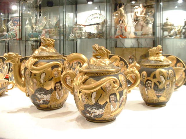 Antique Satsuma Tea Service Mejii Period, 1890