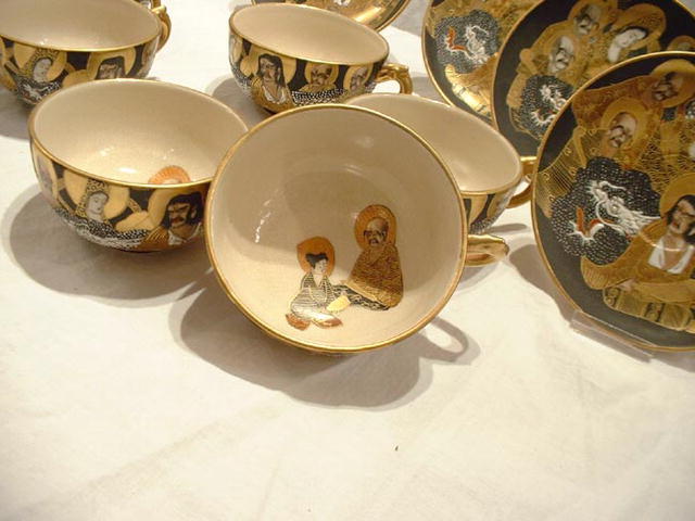 Antique Satsuma Tea Service Mejii Period, 1890
