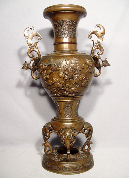 Antique Japanese Bronze Censer, Meiji Period
