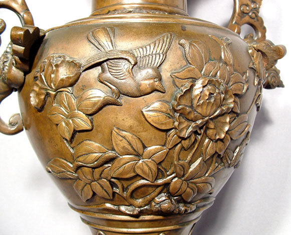 Antique Japanese Bronze Censer, Meiji Period