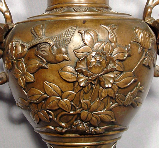 Antique Japanese Bronze Censer, Meiji Period