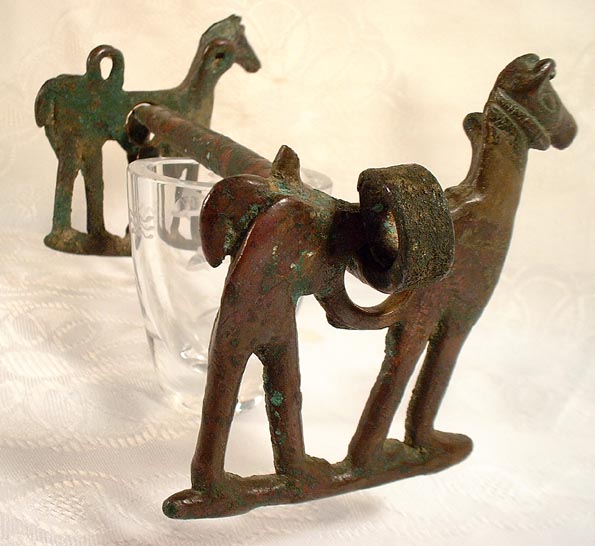 A Rare 1st millennium B.C. Luristan Bronze Horse Bit