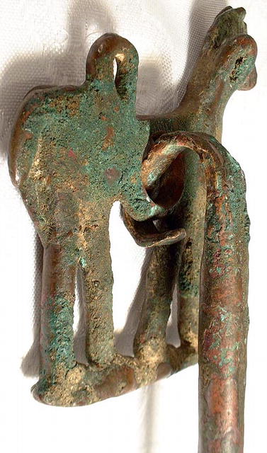 A Rare 1st millennium B.C. Luristan Bronze Horse Bit