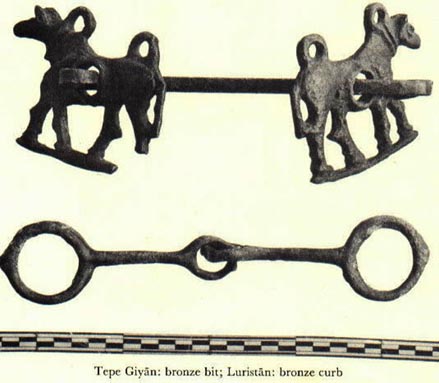 A Rare 1st millennium B.C. Luristan Bronze Horse Bit