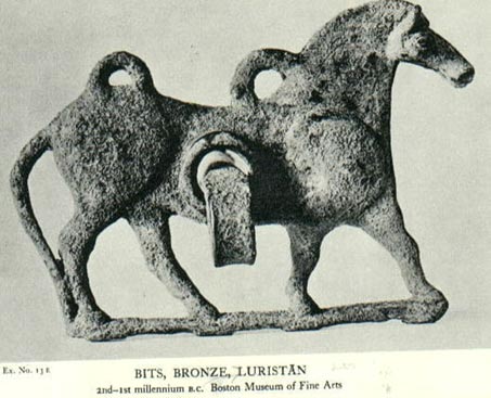 A Rare 1st millennium B.C. Luristan Bronze Horse Bit