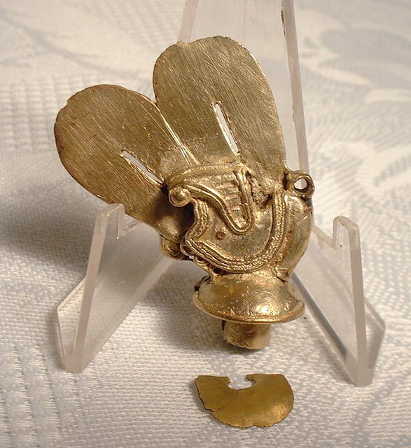 Pre-Columbian Tairona Gold Lip Plug