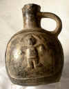 Inca Ceramic Jug with figure of priest about A.D. 1500 from Peru