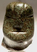 Pre-Columbian Mezcala Stone Head 300 BC