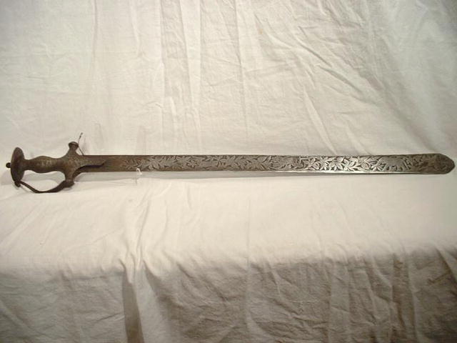 Indo Persian Tulwar Sword tigers 18th century