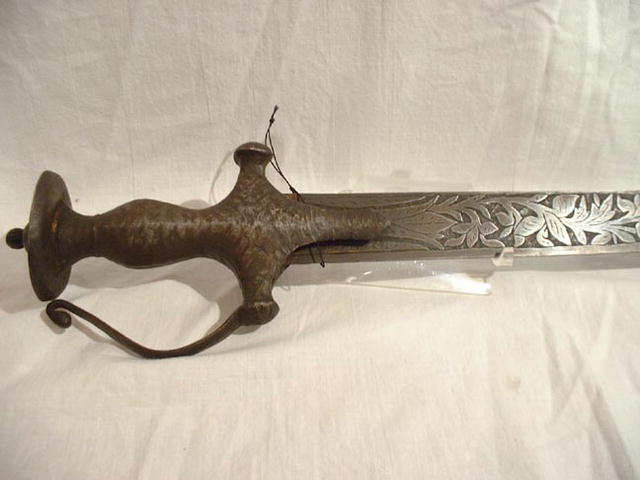 Indo Persian Tulwar Sword tigers 18th century