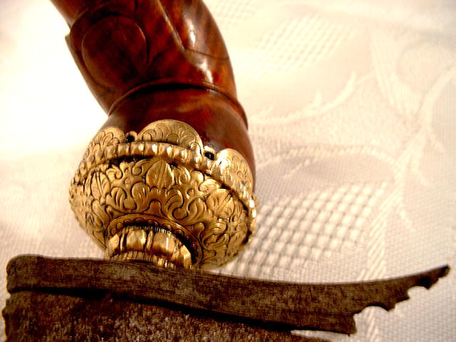 Antique Authentic Sumatra Kris watered blade