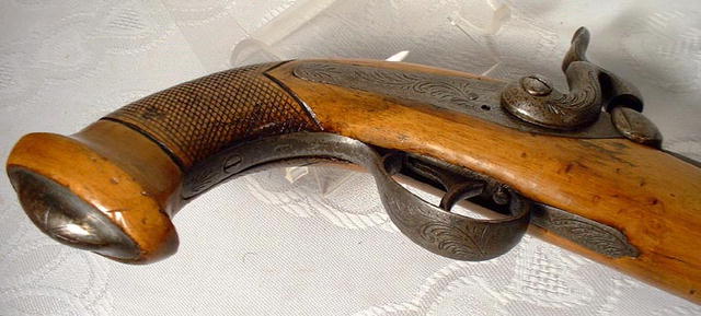 Antique Belgium Percussion Pistol, 19th cen